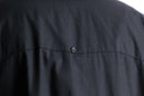black oversized guayabera shirt