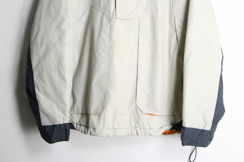 "Columbia" ivory switch design nylon mountain parka