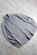 greige jacquard design sheer shirt