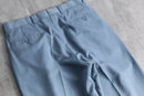 1990s 2tuck poly wide trousers "smoky blue"