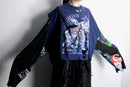 ''Re:make''asymmetry boro long Tee