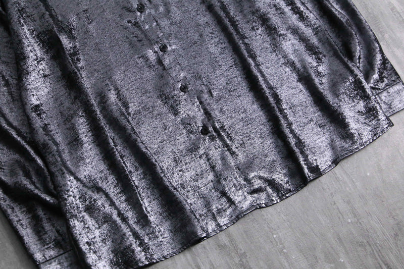 unknown metallic silver shirt