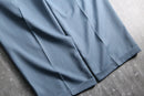 1990s 2tuck poly wide trousers "smoky blue"