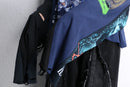 ''Re:make''asymmetry boro long Tee
