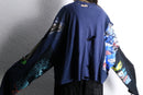 ''Re:make''asymmetry boro long Tee