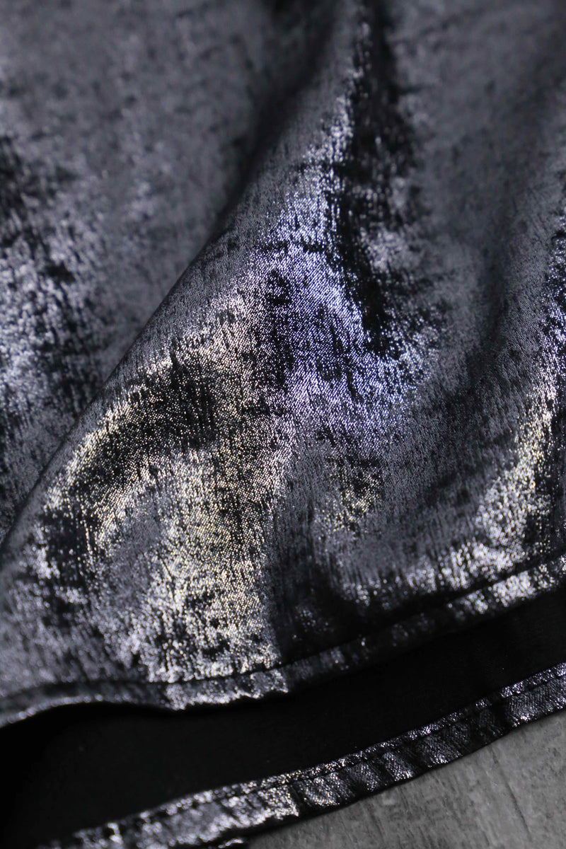 unknown metallic silver shirt
