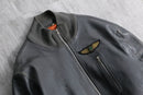 1980-90s German army type pilot leather jacket