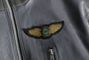 1980-90s German army type pilot leather jacket