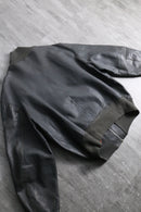 1980-90s German army type pilot leather jacket