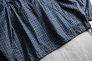 1990s BANANA REPUBLIC packable check anorak parka