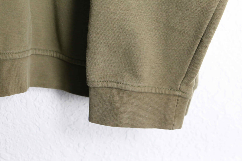 earth color half zip pullover