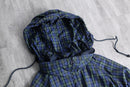 1990s BANANA REPUBLIC packable check anorak parka