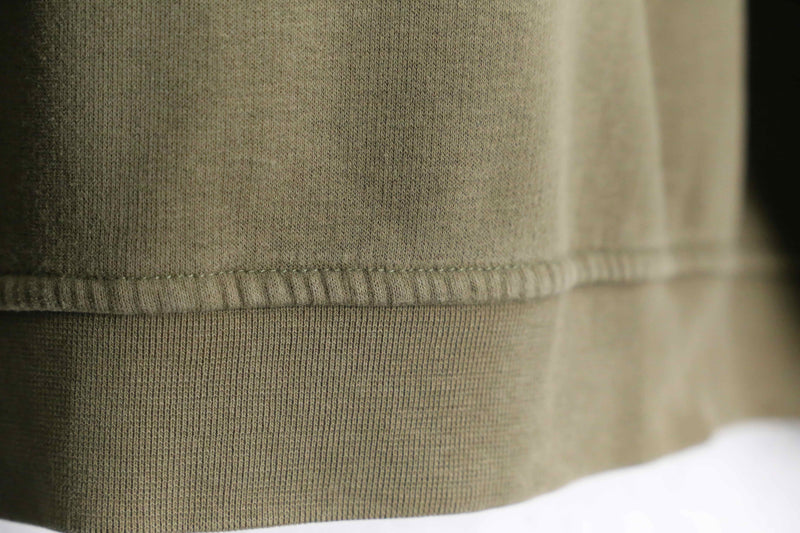 earth color half zip pullover