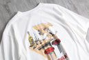 "YAZBEK"heavyweight dog graphic tee