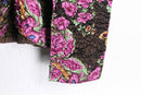 wrinkled floral reversible jacket