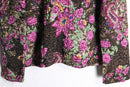 wrinkled floral reversible jacket