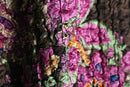 wrinkled floral reversible jacket