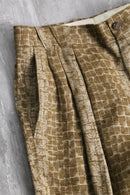 1990s ARMANI COLLEZIONI all-over pattern devoré trousers