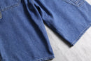 90-00's "Bugle Boy" painter denim shorts
