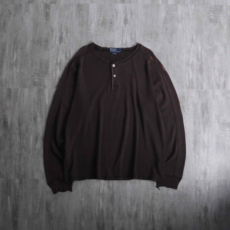 1990s Polo by Ralph Lauren henry neck pull "襤褸"