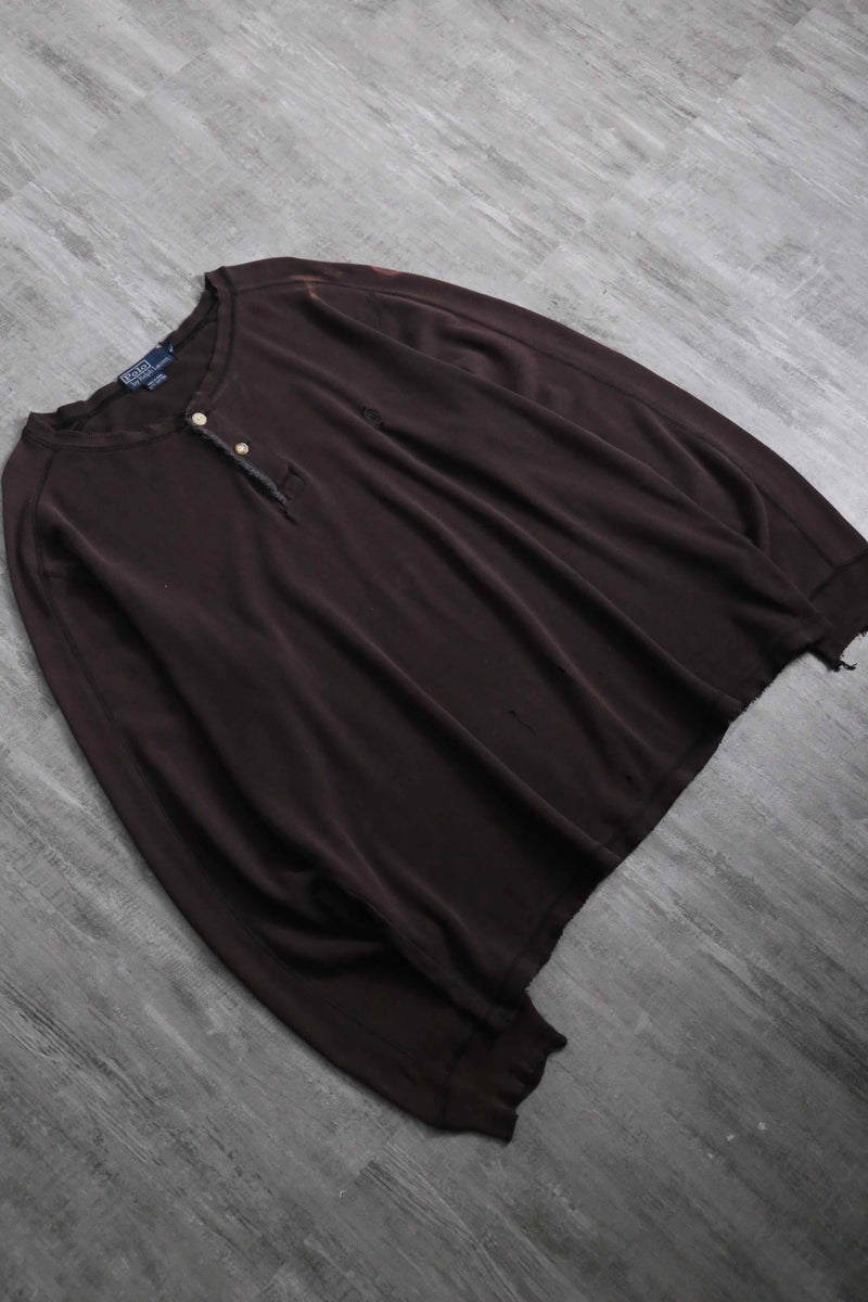 1990s Polo by Ralph Lauren henry neck pull "襤褸"