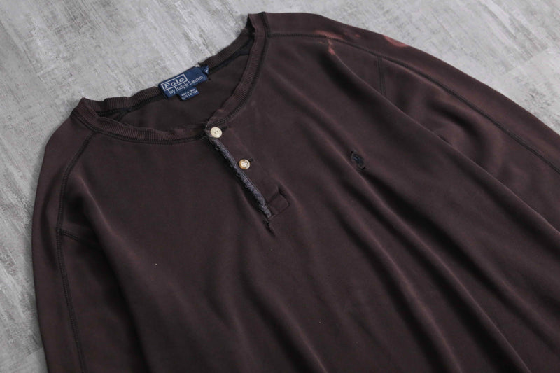 1990s Polo by Ralph Lauren henry neck pull "襤褸"
