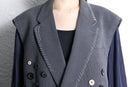 "Re:make" button stitch tailored jacket