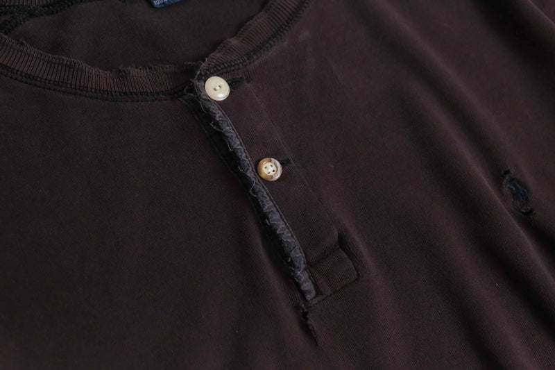 1990s Polo by Ralph Lauren henry neck pull "襤褸"