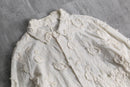 early 2020SS Aleksandr Manamïs emb floral pattern long shirt