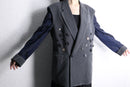 "Re:make" button stitch tailored jacket
