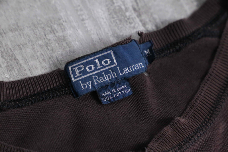 1990s Polo by Ralph Lauren henry neck pull "襤褸"