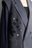 "Re:make" button stitch tailored jacket