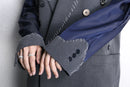 "Re:make" button stitch tailored jacket