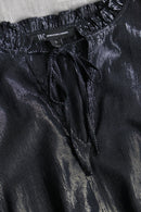 "i.n.c" metallic stripe smocked blouse