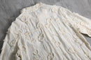 early 2020SS Aleksandr Manamïs emb floral pattern long shirt