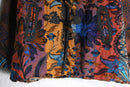 multi tone woven toggle shawl jacket