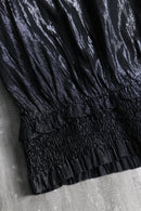 "i.n.c" metallic stripe smocked blouse