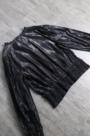"i.n.c" metallic stripe smocked blouse