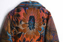 multi tone woven toggle shawl jacket