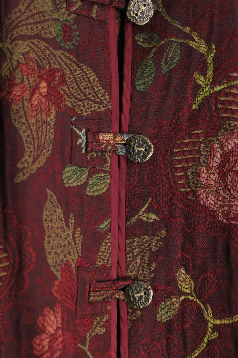 "CHICO'S" flower emb china gobelin jacket