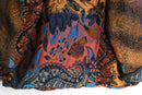 multi tone woven toggle shawl jacket