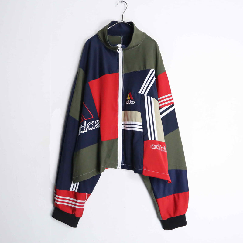 "Re:make" multi color random track jacket