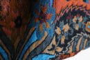 multi tone woven toggle shawl jacket