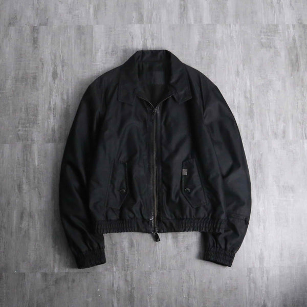 RICHMOND leather switch G-9 type harrington jacket