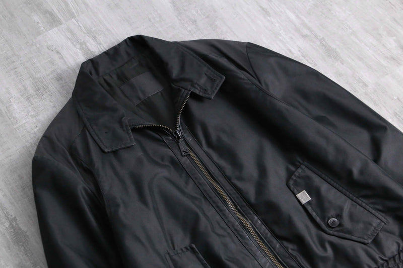 RICHMOND leather switch G-9 type harrington jacket