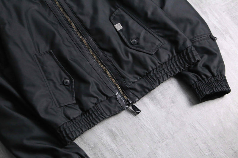 RICHMOND leather switch G-9 type harrington jacket