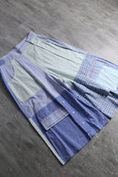''Remake''patchwork design shirt half pants