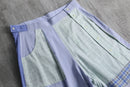 ''Remake''patchwork design shirt half pants
