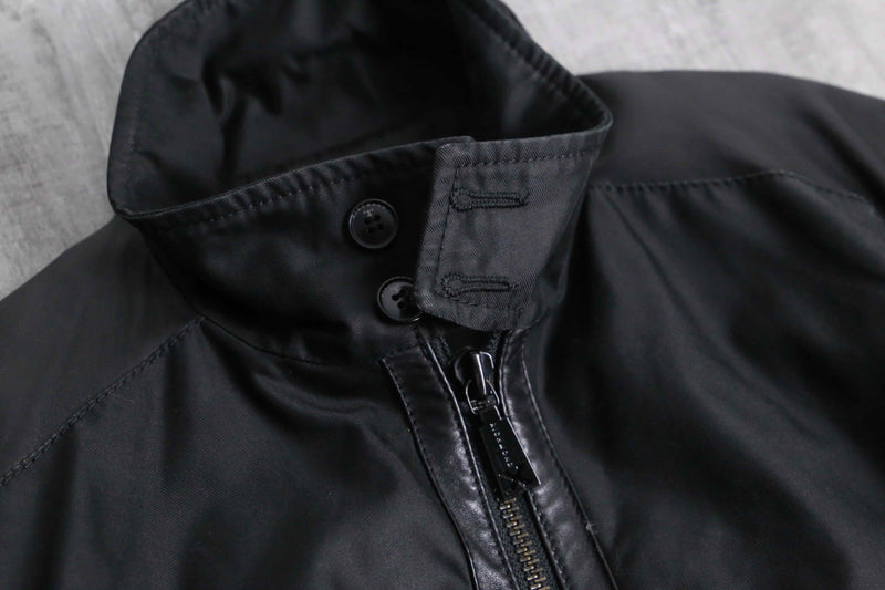 RICHMOND leather switch G-9 type harrington jacket