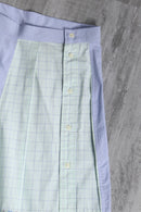 ''Remake''patchwork design shirt half pants